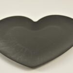 Melamine Bord Hart Plat Grijs 36x33x2cm kopen