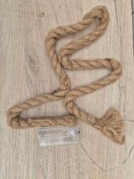Jute touw met Led 15 lamps 1mtr excl. batt